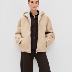 HALFBOY Hoodie Shearling Bomber